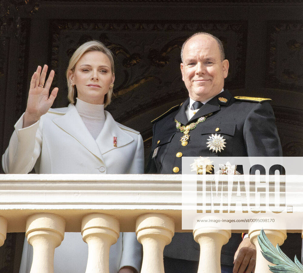Bilder des Jahres 2019, Entertainment 11 November 19-11-2019 Monte Carlo Prince Albert II of Monaco and Princess Charlene during the Monaco national day celebrations in Monaco.