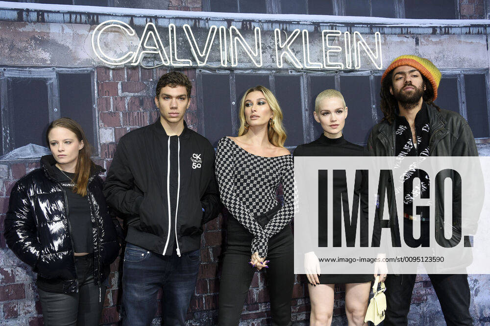 Jasna Fritzi Bauer, Elias Becker, Hailey Rhode Bieber, Emilia Schüle and Noah Becker at the Calvin Klein A Night Of Music, Discovery And Celebration Event at the Musikbrauerei Berlin, 20 11 2019 Foto:xN.xKubelkax xFuturexImage