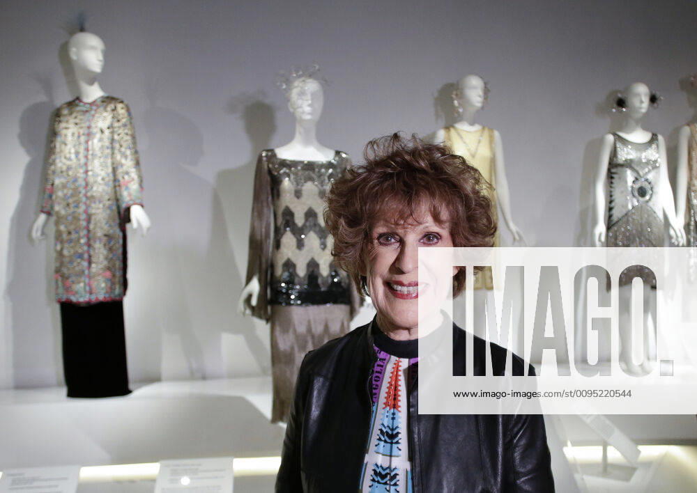 Sandy Schreier stands for a photo with part of her collection of dresses that are on display at the Costume Institute press preview for In Pursuit of Fashion: The Sandy Schreier Collection at The Met Fifth Avenue in New York City on Monday, November 25, 2019. NYP20191125125 JOHNxANGELILLO
