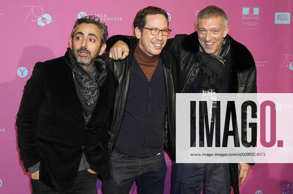 Eric Toledano, Reda Kateb and Vincent Cassel at the premiere of the movie Alles außer gewöhnlich Hors norme at Cinema Paris Berlin, 28 11 2019 Foto:xT.xBartillax xFuturexImage