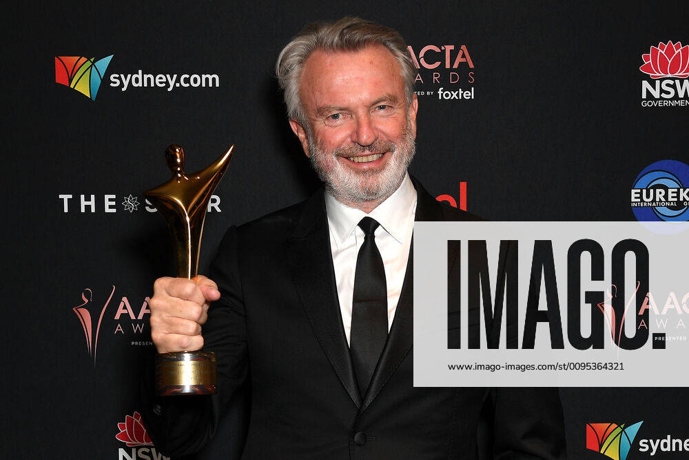 2019 AACTA AWARDS, Sam Neill poses for a photograph after winning the Longford Lyell Award at the 2019 AACTA Awards at the Star in Sydney, Wednesday, December 4, 2019. ( NO ARCHIVING, , NO USE IN BOOKS WITHOUT CONSENT SYDNEY NSW AUSTRALIA