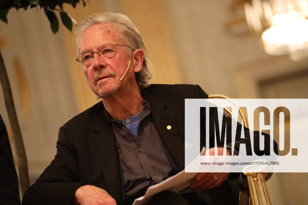 Peter HANDKE Press Conference in Stockholm Stockholm, 06 12 2019 Peter HANDKE Nobel Prize 2019