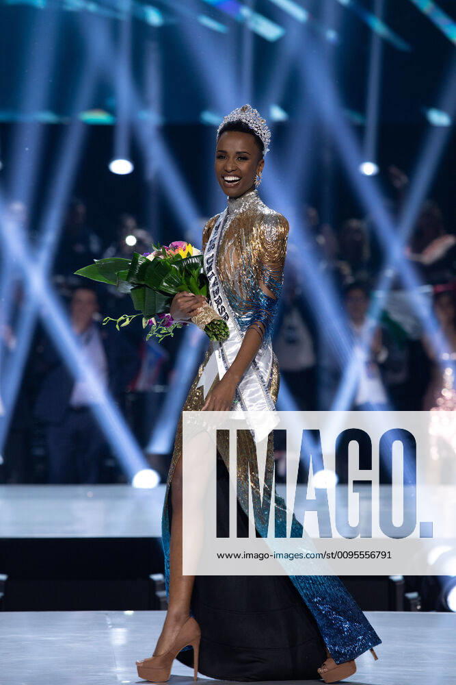 December 8, Atlanta, Georgia, USA: ZOZIBINI TUNZI, Miss South Africa 2019 is crowned Miss Universe at the conclusion of at Tyler Perry Studios in Atlanta. The new winner will move to New York City where she will live during her reign and become a spokesperson for various causes alongside The . Atlanta USA - ZUMAz03_ 20191208_sha_z03_279