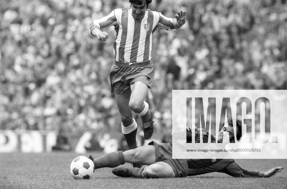Jose Garate (Madrid) im Duell Atletico Madrid - FC Barcelona