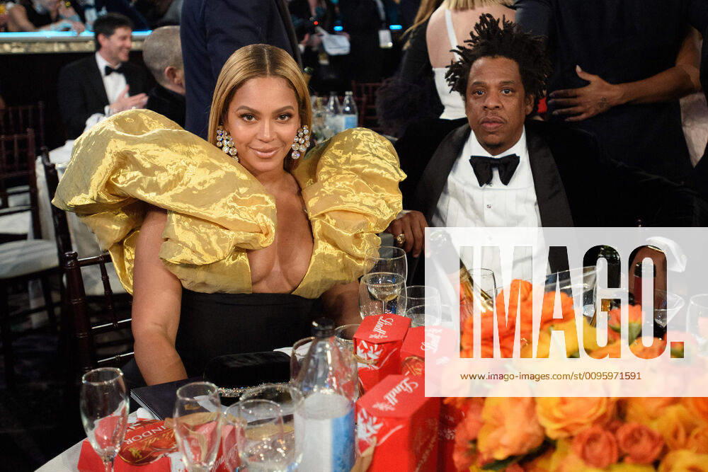 Nominee, Beyonce Knowles-Carter, and Jay-Z at the 77th Annual Golden Globe Awards at the Beverly Hilton in Beverly Hills, CA on Sunday