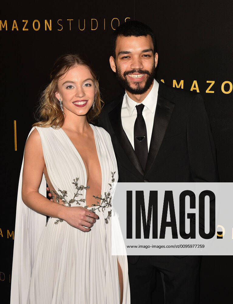 BEVERLY HILLS, CALIFORNIA - JANUARY 05: Justice Smith, Sydney Sweeney attend the Amazon Studios Golden Globes After Party at The Beverly Hilton Hotel on January 05, 2020 in Beverly Hills, California. Photo: imageSPACE MediaPunch