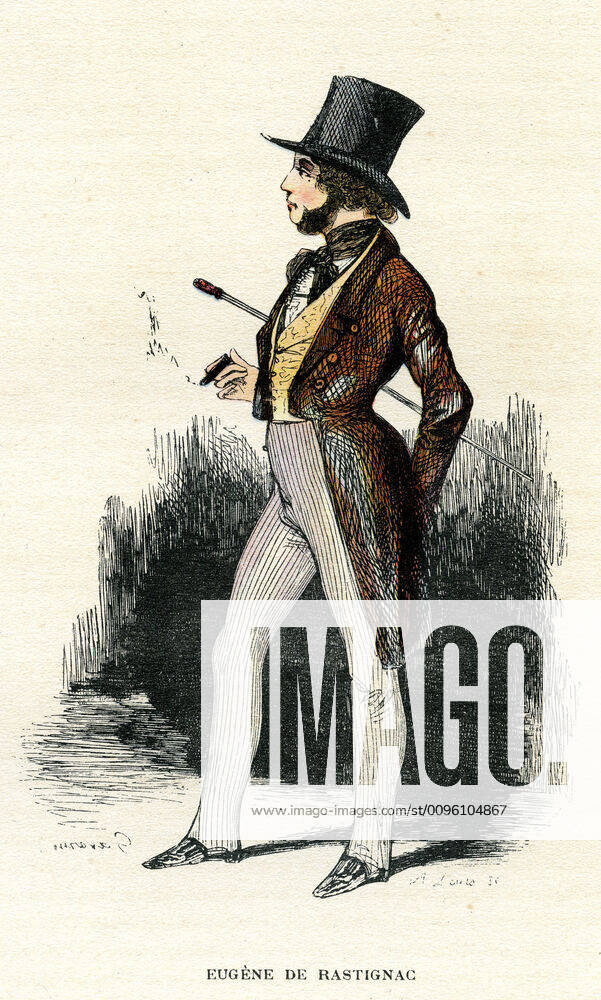 Honore de BALZAC Works Eugene de Rastignac Illustration by GAVARNI 1804 1866 taken up again around 1890 in the Pere Goriot d Honore de BALZAC 1799 1850 Credit Collection Jonas Kharbine Tapabor KH230697
