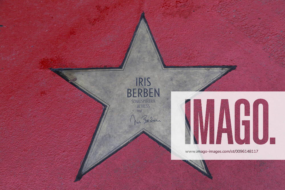 Star of Iris Berben at the Boulevard of Stars at Potsdamer Platz in Berlin on 13 02 2019