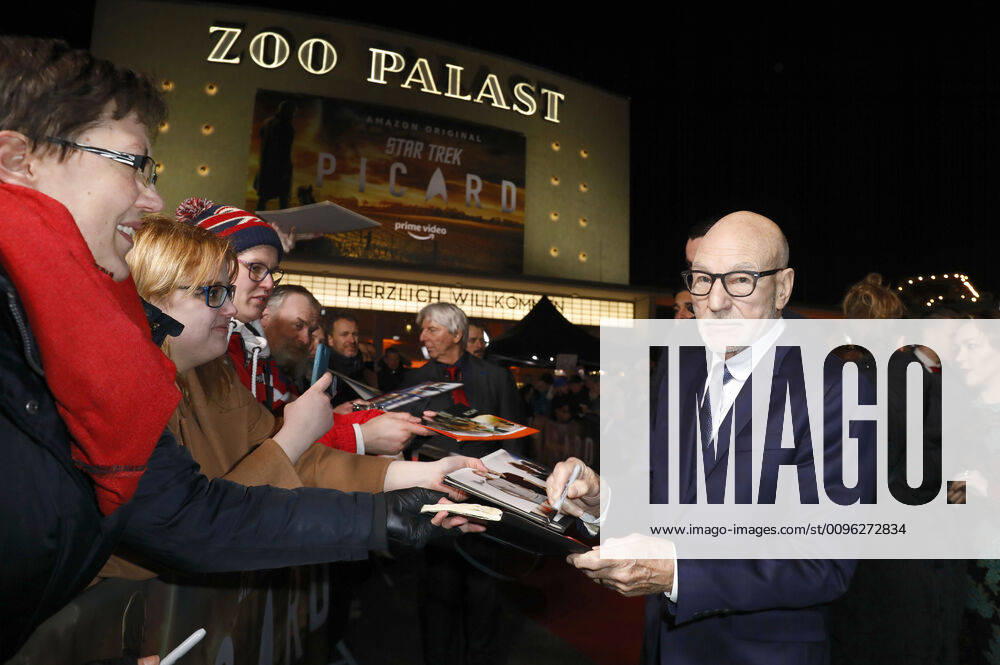 Patrick Stewart at the fan screening of the Amazon original series Star Trek Picard at Zoo Palast Berlin, 17 01 2020 Foto:xS.xGabschx xFuturexImage