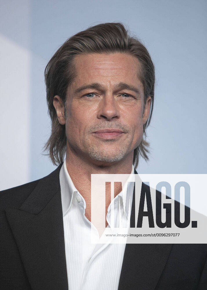 Brad Pitt, winner of Outstanding Performance by a Male Actor in a Supporting Role for Once Upon a Time in Hollywood , poses in the press room at the 26th Annual Screen Actors Guild Awards held at the Shrine Auditorium in Los Angeles, California, Sunday January 19, 2020. JAVIER ROJAS PI Los Angeles USA - ZUMAp124 20200119_zaa_p124_065
