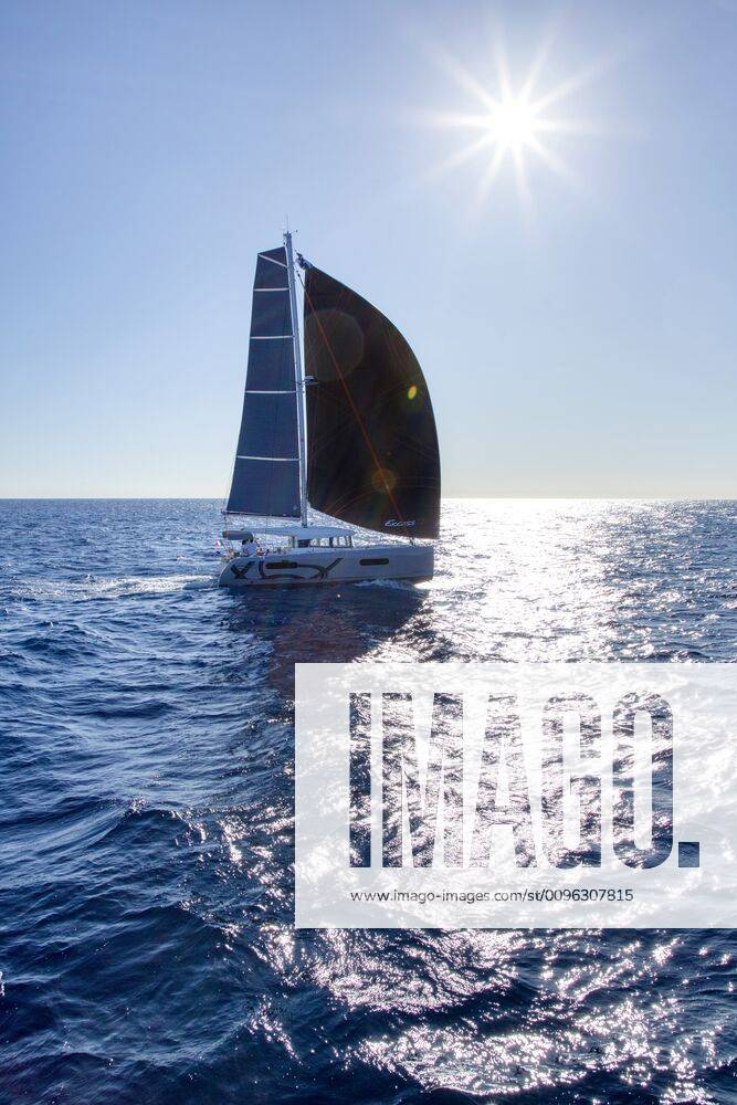 Excess catamaran 12. Excess world and explore perfectly designed catamarans inspired by racing for cruising pleasure. Canet-en-Roussillon, Pyrenees-Orientales, France ,editorial use only CR_CHLA191104-231816-01