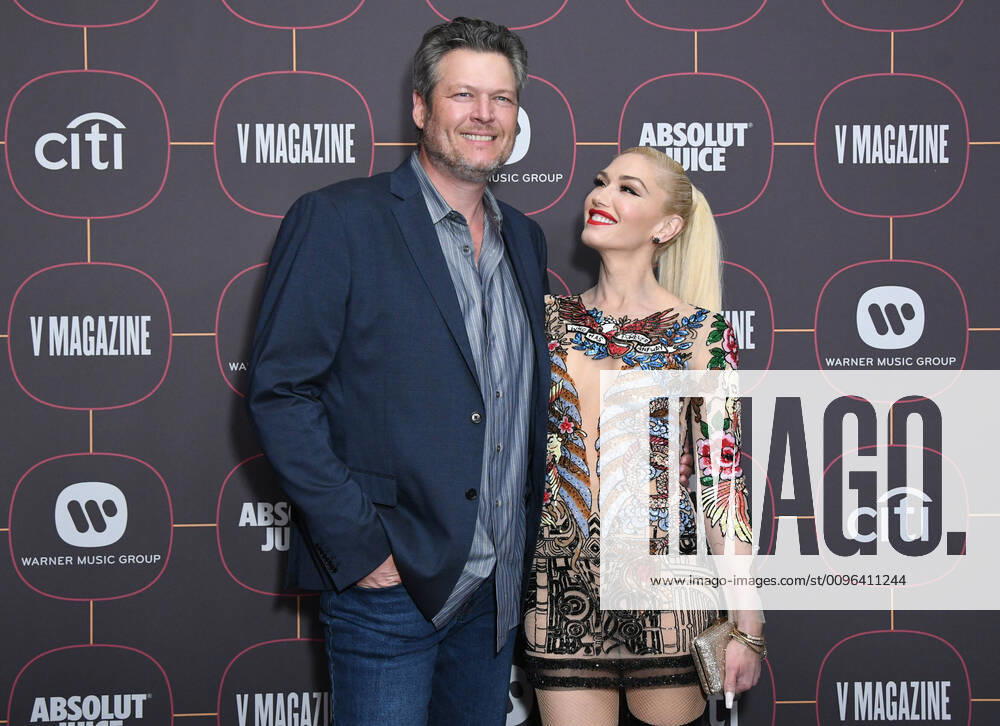 Hollywood, California - Blake Shelton, Gwen Stefani. Warner Music Group Pre-Grammy Party 2020 held at Hollywood Athletic Club. Photo
