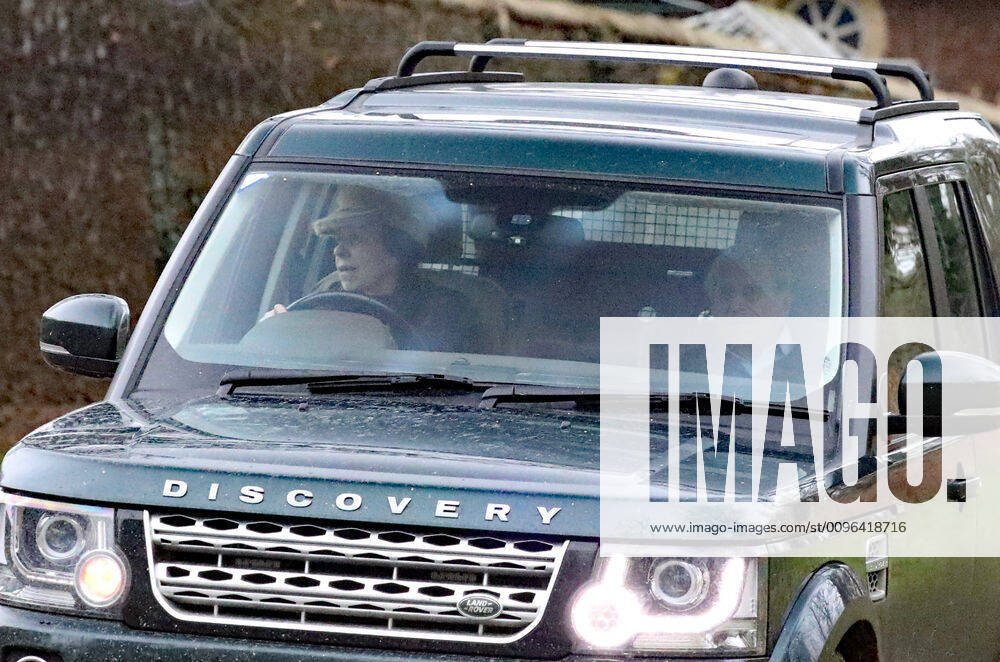 Princess Anne, The Princess Royal, driving with Prince Philip (Duke of Edinburgh) in the passenger seat (not wearing a seatbelt, on the day that Queen Elizabeth II is seen out in public driving around the Sandringham Estate, and hopefully on the road to recovering from a slight cold . Two days ago Her Majesty was unable to attend her annual visit to the Women s Institute meeting at West Newton due to feeling under the weather. Queen Elizabeth II, Sandringham, Norfolk, on January 25, 2020.