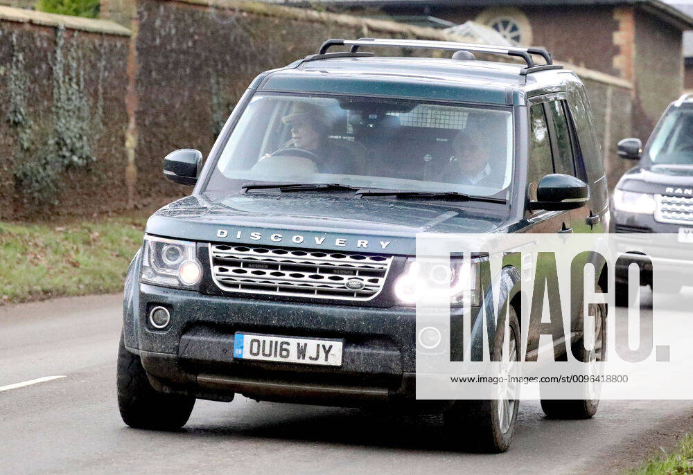 Princess Anne, The Princess Royal, driving with Prince Philip (Duke of Edinburgh) in the passenger seat (not wearing a seatbelt, on the day that Queen Elizabeth II is seen out in public driving around the Sandringham Estate, and hopefully on the road to recovering from a slight cold . Two days ago Her Majesty was unable to attend her annual visit to the Women s Institute meeting at West Newton due to feeling under the weather. Queen Elizabeth II, Sandringham, Norfolk, on January 25, 2020.