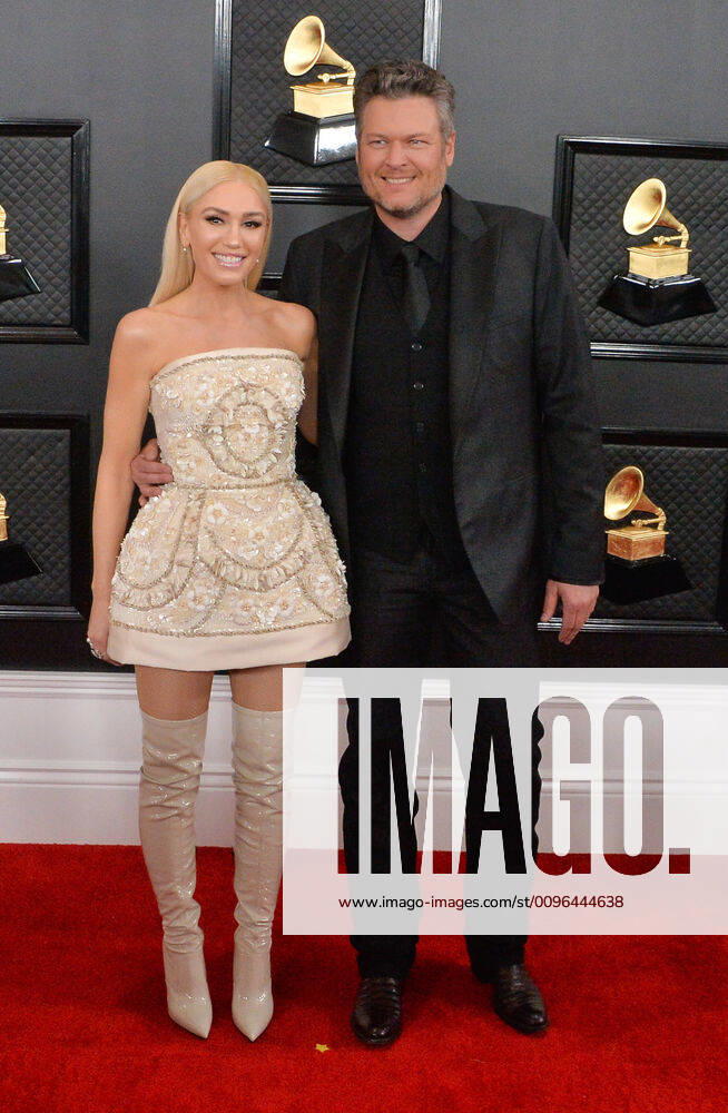 Gwen Stefani and Blake Shelton arrive for the 62nd annual Grammy Awards held at Staples Center in Los Angeles on Sunday, January 26, 2020. LAP20200126118 JIMxRUYMEN