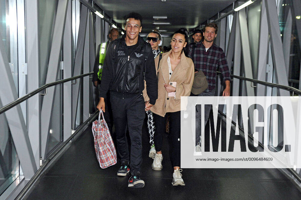 RTL Jungle Camp 2020 Prince Damien , Elena Miras and Raul Richter on the occasion of the arrival of the candidates of the RTL show Ich bin ein Star kommt mich hier rausholt mich vom Jungle Camp 2020 on 28 01 2020 at Frankfurt Airport 20200128MWI17719