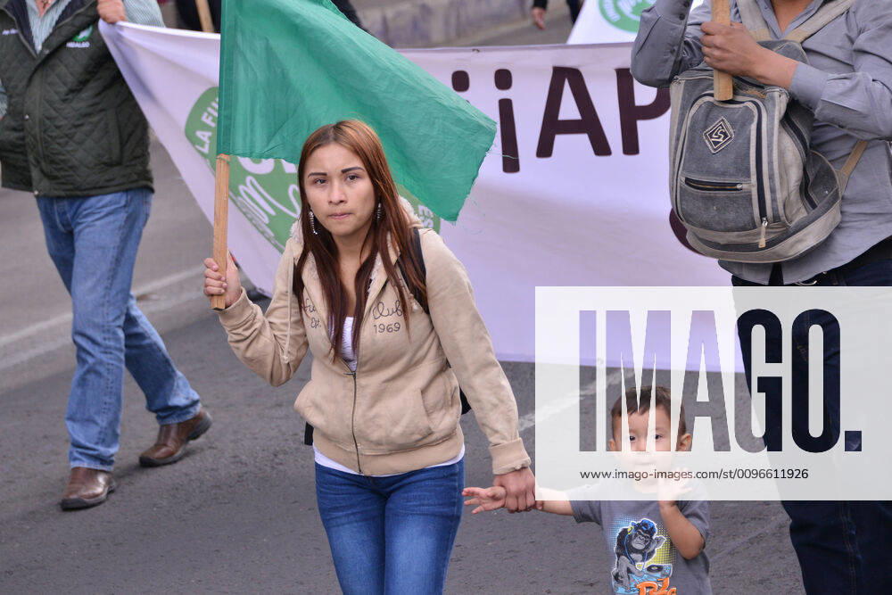 National Struggle Day protest in Mexico MEXICO CITY, MEXICO - JANUARY 31: Demonstrators take part during a march called National Struggle Day to protest for labor equality and demand labor rights and demand a job stability program during the demonstration, integrants of Union of Telephone Operators of the Mexican Republic, National Workers Union, Mexican Union of Electricians, Independent Workers Union of the Autonomous Metropolitan University participating to demand from the Federal Government a change of economic, political and social course for the country; as well as a dialogue around the Alternative Nation Project. at Reforma Avenue on January 31, 2020 in Mexico City, Mexico