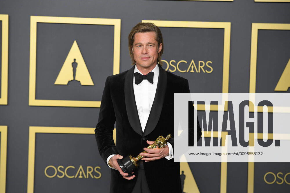 BRAD PITT in the Press Room during the 92nd Academy Awards, presented by the Academy of Motion Picture Arts and Sciences (AMPAS), at the Dolby Theatre in Hollywood. Los Angeles USA - ZUMAz03_ 20200209_zbp_z03_124