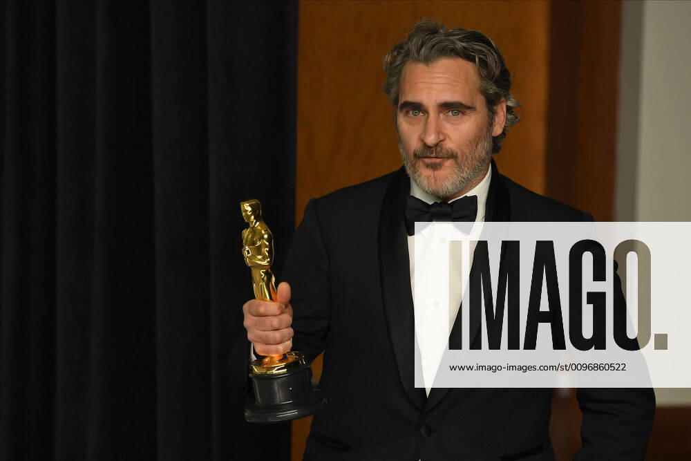 JOAQUIN PHOENIX in the Press Room during the 92nd Academy Awards, presented by the Academy of Motion Picture Arts and Sciences (AMPAS), at the Dolby Theatre in Hollywood. Los Angeles USA - ZUMAz03_ 20200209_zbp_z03_396