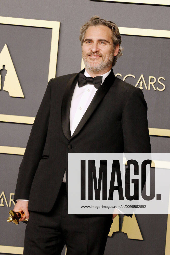 Joaquin Phoenix, the actor and award winner Best Actor in a Leading Role in the Winner Photocall at the 92 Academy Awards Oscars on 9 02 220 at the Press Room in Hollywood, Los Angeles 92th Annual Academy Awards Press Room Winner Photocall
