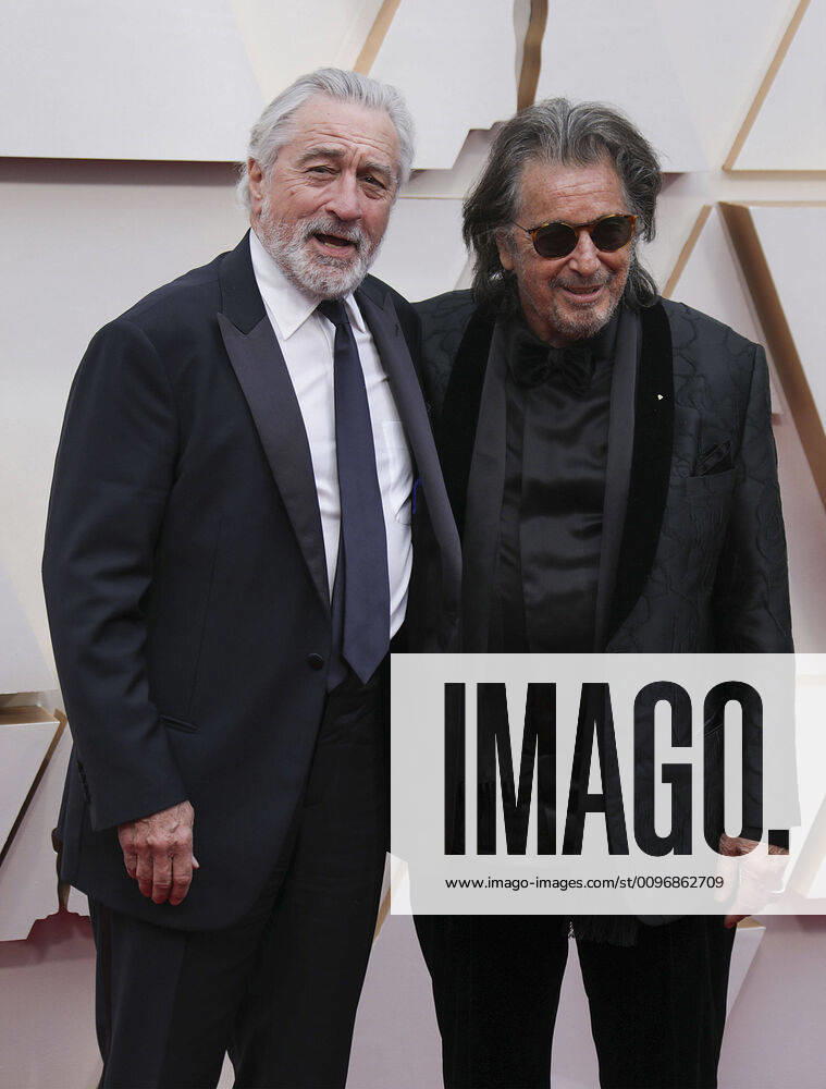 Robert De Niro and Al Pacino on the red carpet of the 92nd Academy Awards on Sunday February 9, 2020 at the Dolby Theater in Hollywood, California. PRENSA INTERNACIONAL Hollywood USA - ZUMAp124 20200209_zaa_p124_191