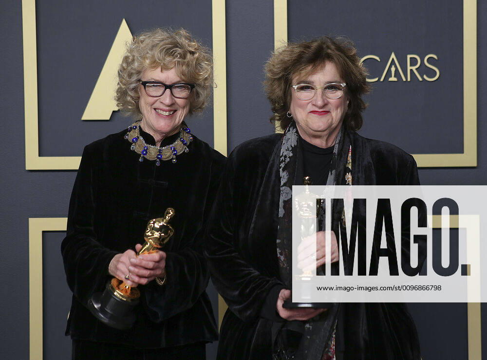 Set decorator Nancy Haigh and production designer Barbara Ling, winners of the Production Design award for â€oeOnce Upon a Time in Hollywood,†pose in the press room of the 92nd Academy Awards on Sunday February 9, 2020 at the Dolby Theater in Hollywood, California. BURT HARRIS BNS PI Hollywood USA - ZUMAp124 20200209_zaa_p124_100