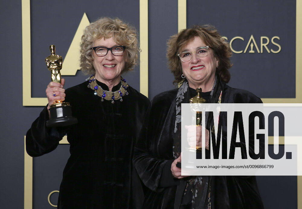 Set decorator Nancy Haigh and production designer Barbara Ling, winners of the Production Design award for â€oeOnce Upon a Time in Hollywood,†pose in the press room of the 92nd Academy Awards on Sunday February 9, 2020 at the Dolby Theater in Hollywood, California. BURT HARRIS BNS PI Hollywood USA - ZUMAp124 20200209_zaa_p124_101