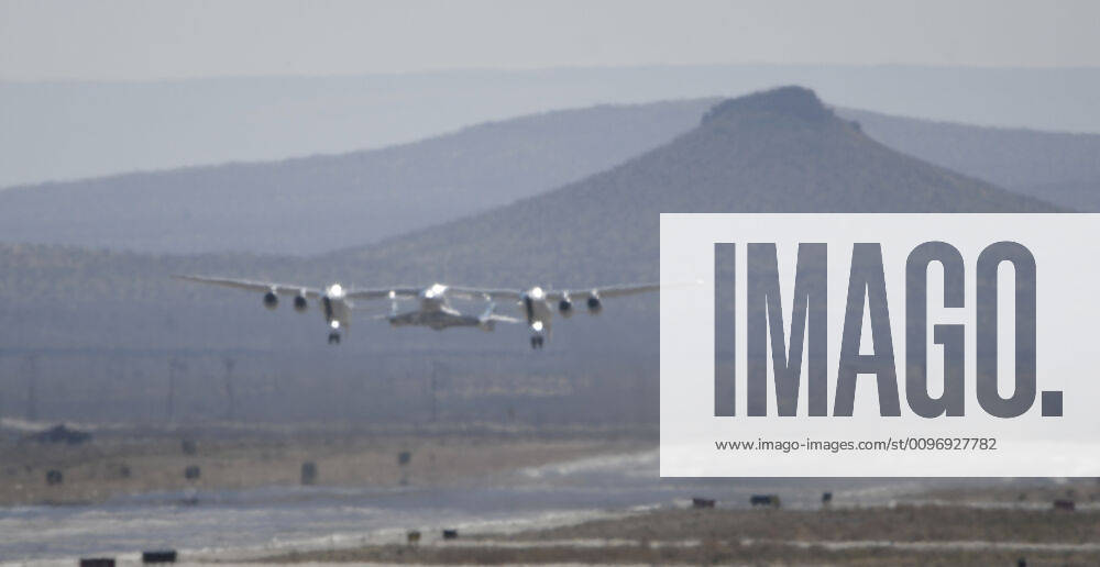 Virgin Galactic s WhiteKnight takes off with SpaceShipTwo Unity for the final time from Mojave spaceport Thursday, CA USA. Feb 13,2020. Unity and WhiteKnight will continue to do test for people to go up into space at the Virgin Spaceport America in New Mexico. Mojave USA - ZUMAbl1_ 20200213_zaf_bl1_005