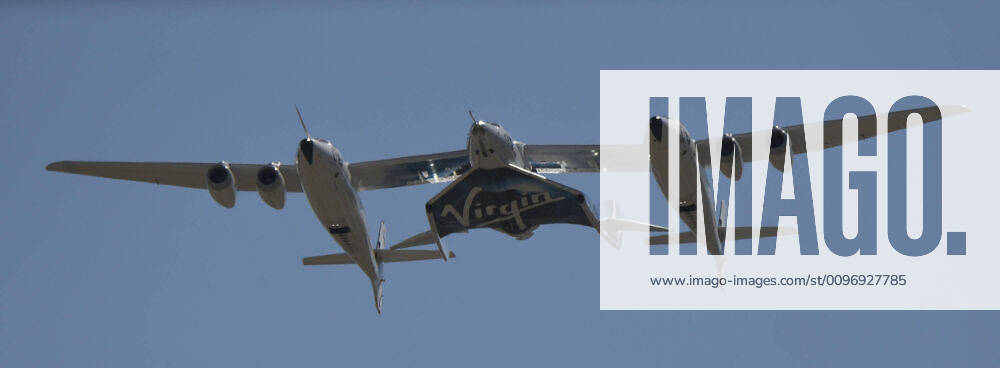 Virgin Galactic s WhiteKnight takes off with SpaceShipTwo Unity for the final time from Mojave spaceport Thursday, CA USA. Feb 13,2020. Unity and WhiteKnight will continue to do test for people to go up into space at the Virgin Spaceport America in New Mexico. Mojave USA - ZUMAbl1_ 20200213_zaf_bl1_008