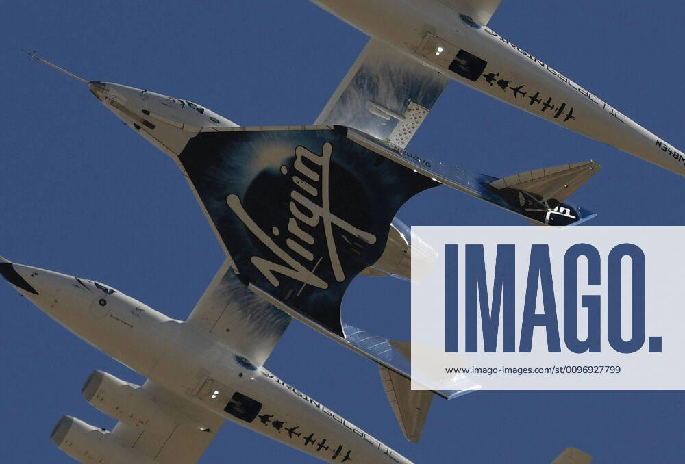 Virgin Galactic s WhiteKnight takes off with SpaceShipTwo Unity for the final time from Mojave spaceport Thursday, CA USA. Feb 13,2020. Unity and WhiteKnight will continue to do test for people to go up into space at the Virgin Spaceport America in New Mexico. Mojave USA - ZUMAbl1_ 20200213_zaf_bl1_010