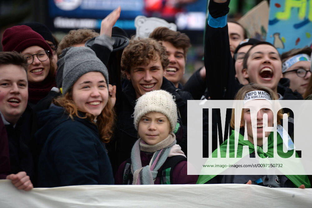 Hamburg, the 21 02 2020 Greta Thunberg at the start of the Fridays for Future Demo in Hamburg Greta Thunberg at Fridays for Future in Hamburg, Hamburg St Pauli Hamburg Germany