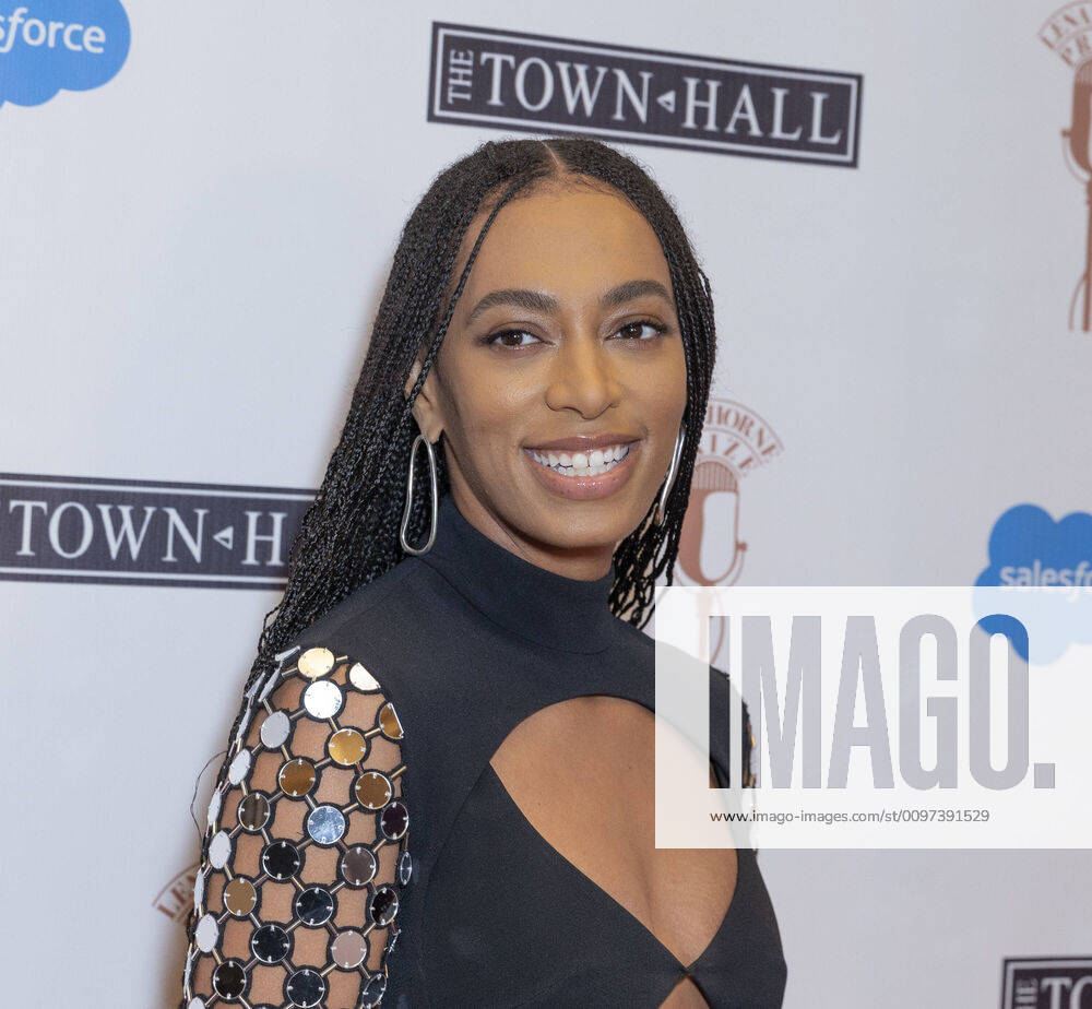 NY: The Lena Horne prize for artists Solange Knowles attends The Lena Horne Prize for Artists Creating Social Impact inaugural celebration at The Town Hall New York New York United States