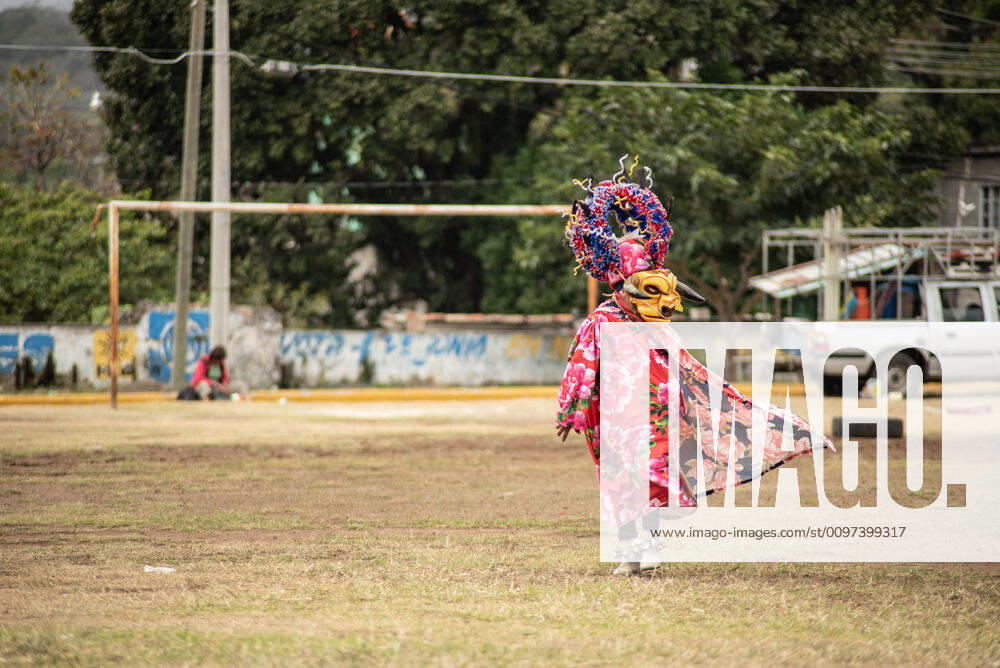 People from Almolonga Veracruz, celebrate their carnival dressed in their traditional bull masks. This carnival is one of the oldest in the region and dates back to the time when African slaves revealed themselves against Europeans in these lands. Almolonga Mexico - ZUMAqp1_ 20200229_zip_qp1_009