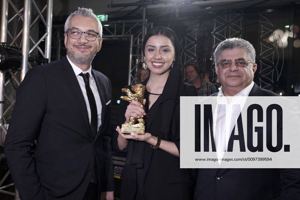 Baran Rasoulof with the Golden Bear for Best Film on behalf of director Mohamad Rasoulof and the producers Kaveh Farmam and Farzad Pak at the RadioEins Berlinale Nighttalk with the Berlinale award winners from the XXLounge in Cinemaxx on the occasion of the 70 Berlin International Film Festival 70 Berlin International Film Festival