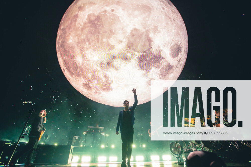 Daniel O Donoghue, Mark Sheehan and Glen Power of the Irish band, The Script, perform a sold out show at the O2 Arena in London, promoting their new album Sunsets and Full Moons, 2020 - ZUMAw167 20200229_zap_w167_002