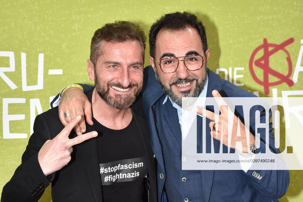 Tim Seyfi and Adnan Maral at the film premiere of The Kangaroo Chronicles on 3 03 2020 in Berlin The Kaenguru Chronicles Film premiere in Berlin