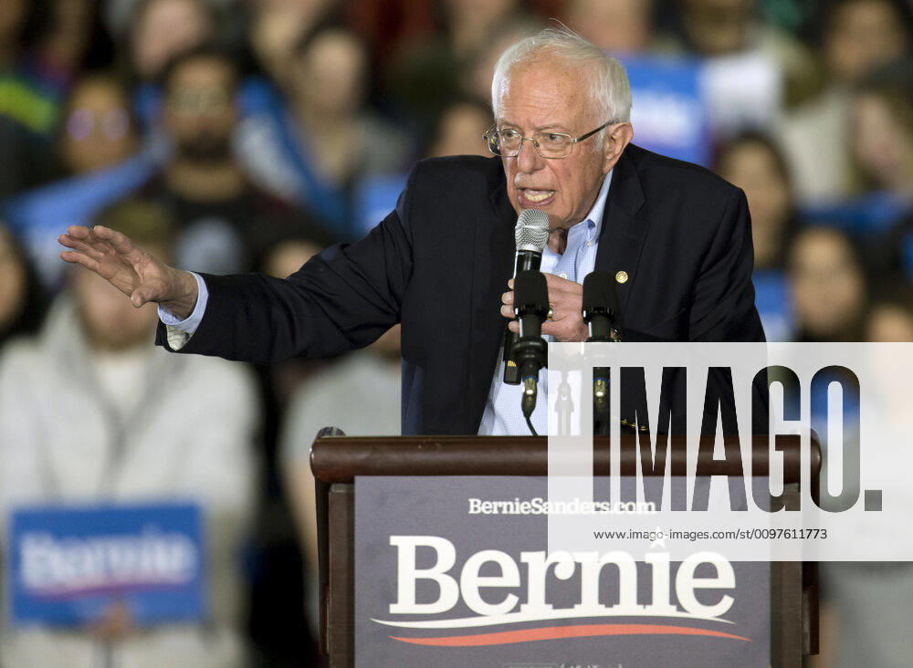 Detroit, Michigan, U.S. - U.S. Senator and Democratic presidential candidate BERNIE SANDERS holds a Get Out The Vote rally at the TCF Center. Detroit U.S. - ZUMAce6_ 20200306_zaf_ce6_012