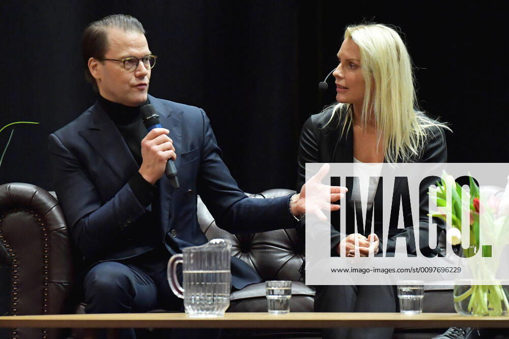 HAPARANDA 20200309 Prince Daniel and Stina Bergfors during a seminar in haparanda, Sweden on Monday HAPARANDA Sweden