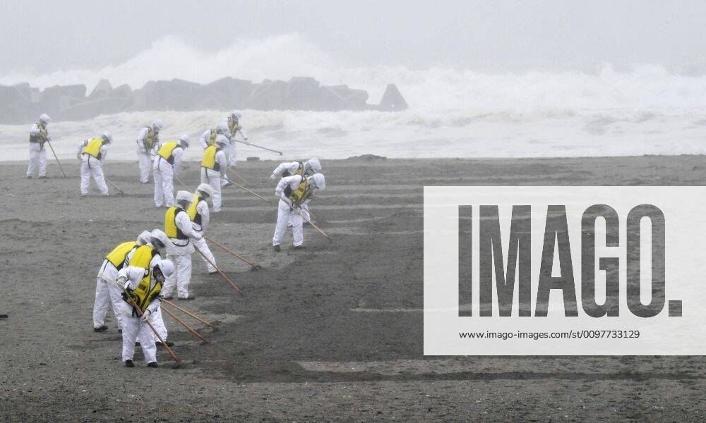 Search for remains of people missing since 2011 tsunami Photo taken March 10, 2020, shows police officers searching on the coast of Arahama in Sendai, Miyagi Prefecture, for the remains of people who went missing after the March 2011 earthquake-tsunami disaster in northeastern Japan.