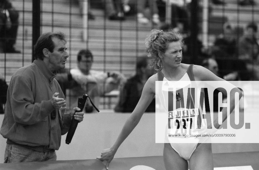Heike Henkel und Trainer Gerd Osenberg