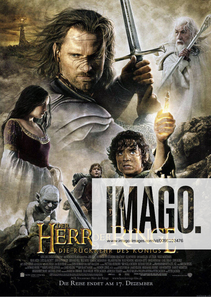 THE LORD OF THE RINGS: THE RETURN OF THE KING, Viggo Mortensen, Elijah Wood, Ian McKellen, 2003, (c) New Line courtesy Everett Collection New Line Cinema Courtesy Everett Collection !ACHTUNG AUFNAHMEDATUM GESCHÃ„TZT! PUBLICATIONXNOTxINxCANxCHNxFRAxITAxJPNxNORxPOLxRUSxESPxUKxUSA