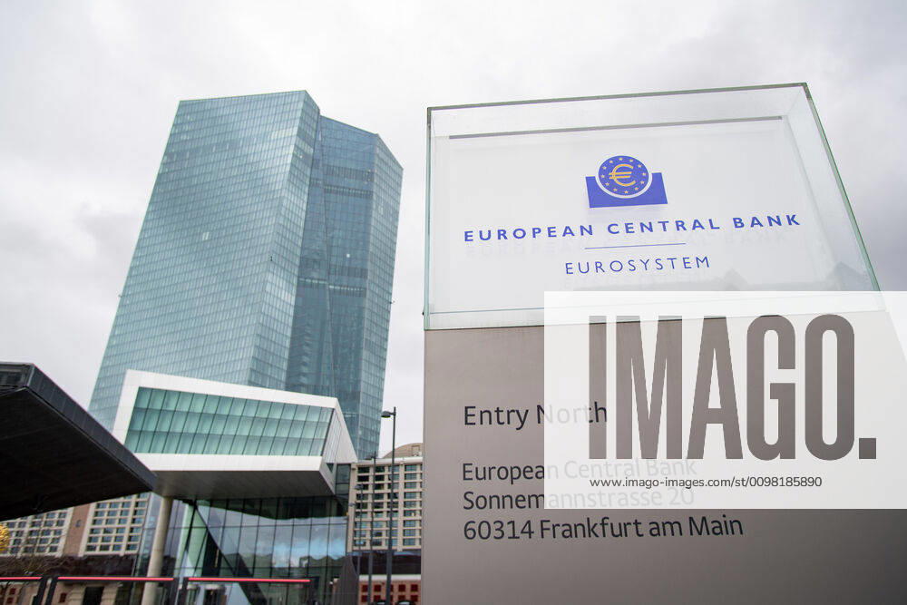 Headquarters of the European Central Bank ECB Headquarters before the press conference in Frankfurt am Main on 12 03 2020