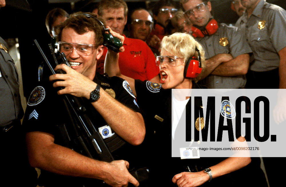 POLICE ACADEMY 5: ASSIGNMENT: MIAMI BEACH, David Graf, Leslie Easterbrook, 1988, (c) Warner Brothers courtesy Everett Collection Warner Bros Courtesy Everett Collection !ACHTUNG AUFNAHMEDATUM GESCHÃ„TZT! PUBLICATIONXNOTxINxCANxCHNxFRAxITAxJPNxNORxPOLxRUSxESPxUKxUSA