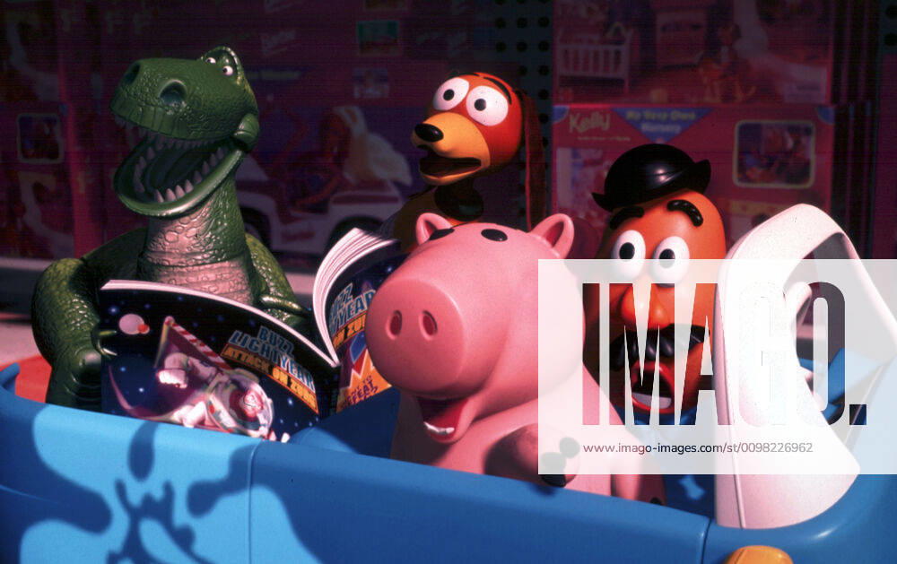 TOY STORY 2, Rex (Wallace Shawn), Slinky Dog (Jim Varney), Hamm (John Ratzenberger), Mr. Potato Head (Don Rickles), 1999 Buena Vista Pictures Courtesy Everett Collection !ACHTUNG AUFNAHMEDATUM GESCHÄTZT! PUBLICATIONXNOTxINxCANxCHNxFRAxITAxJPNxNORxPOLxRUSxESPxUKxUSA