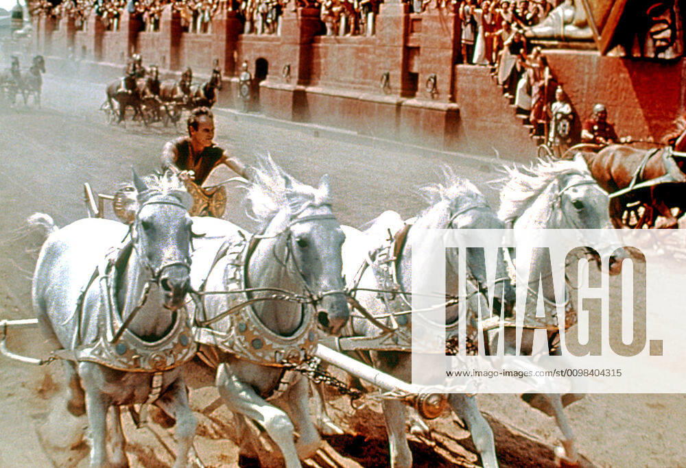 BEN-HUR, Charlton Heston, 1959 Courtesy Everett Collection !ACHTUNG AUFNAHMEDATUM GESCHÄTZT! PUBLICATIONXNOTxINxCANxCHNxFRAxITAxJPNxNORxPOLxRUSxESPxUKxUSA