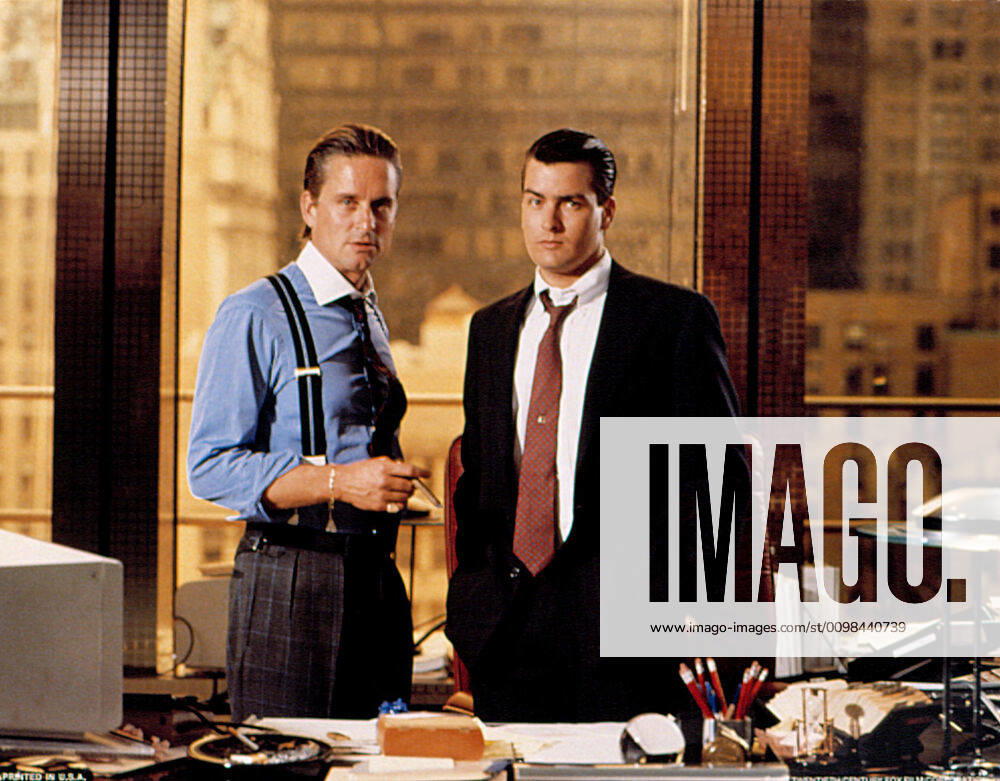 OSCARS. Bester Hauptdarsteller. PreistrÃ¤ger 1981-1990 WALL STREET, Michael Douglas, Charlie Sheen, 1987. TM and Copyright 20th Century Fox Film Corp. All rights reserved. Courtesy: Everett Collection 20thCentFox Courtesy Everett Collection !ACHTUNG AUFNAHMEDATUM GESCHÃ„TZT! PUBLICATIONXNOTxINxCANxCHNxFRAxITAxJPNxNORxPOLxRUSxESPxUKxUSA