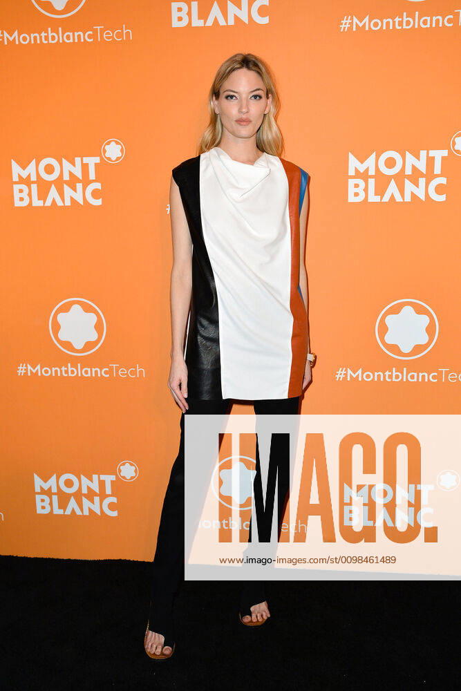 Model Martha Hunt arriving at the Montblanc Smart Headphones Launch Party in New York City - March 10, 2020 - Montblanc Smart Headphones Launch Party 2020, New York City New York United States