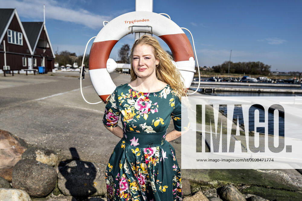 Comedian Sanne Soendergaard, photographed at Egaa, Wednesday, March 25, 2020, Egaa Marina Jutland Denmark,