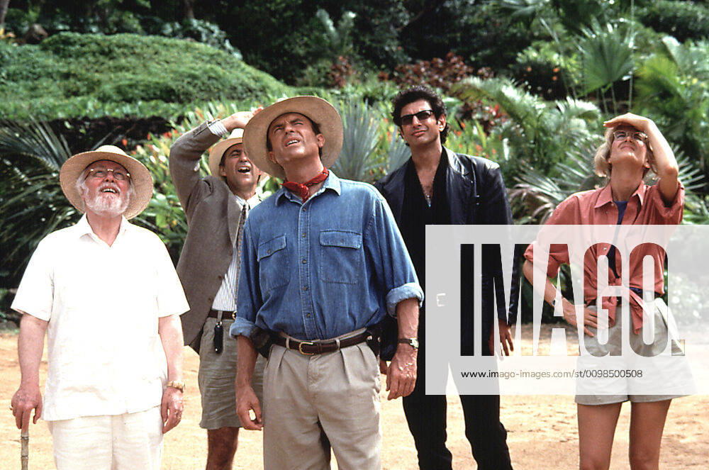 JURASSIC PARK, Richard Attenborough, Martin Ferrero, Sam Neill, Jeff Goldblum, Laura Dern, 1993. MCA Courtesy Everett Collection MCA Courtesy Everett Collection !ACHTUNG AUFNAHMEDATUM GESCHÄTZT! PUBLICATIONXNOTxINxCANxCHNxFRAxITAxJPNxNORxPOLxRUSxESPxUKxUSA