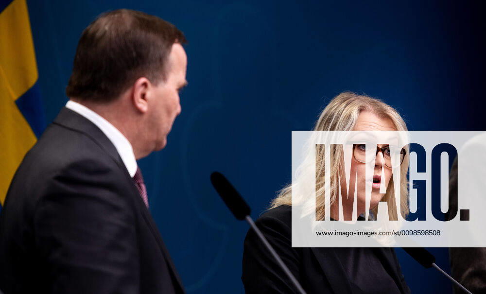Lena Hallengren, Minister for Health and Social Affairs, at a press conference with the government of Sweden regarding the coronavirus, covid-19, on March 27, 2020 in Stockholm.